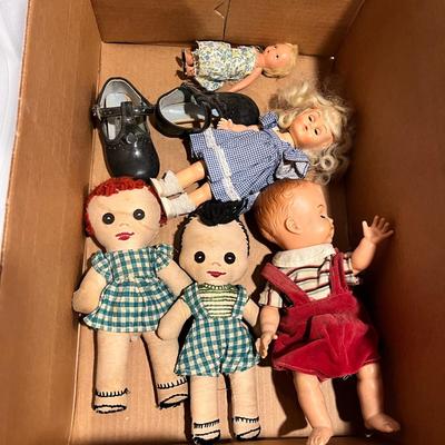 Box of dolls