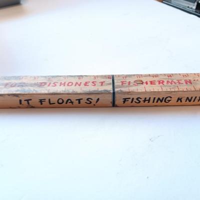 24 section tacklebox - with Plano box and a vintage floating fisherman's tale knife