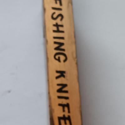 24 section tacklebox - with Plano box and a vintage floating fisherman's tale knife