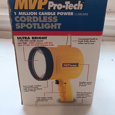NEW MVP PRO-Tech 1 million candle power Cordless Spotlight