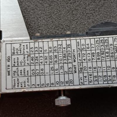 Dial Caliper set in molded case