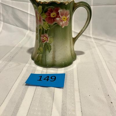 Antique Floral pitcher
