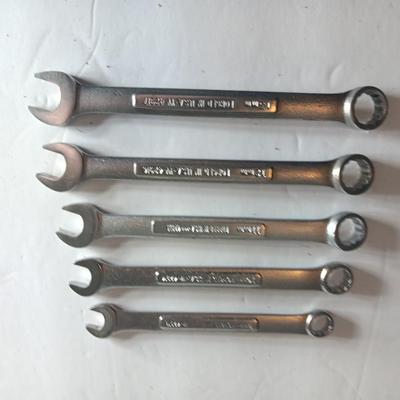 Five Craftsman wrenches - 9 mm - 10 mm - 11 mm - 12 mm and 13mm