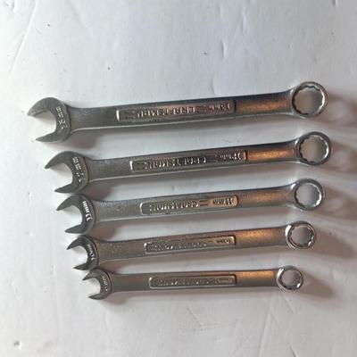 Five Craftsman wrenches - 9 mm - 10 mm - 11 mm - 12 mm and 13mm