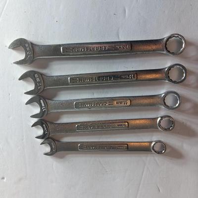 Five Craftsman wrenches - 9 mm - 10 mm - 11 mm - 12 mm and 13mm