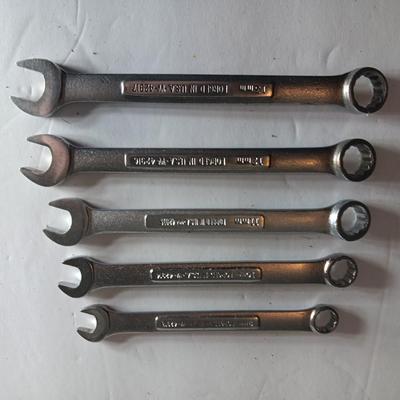 Five Craftsman wrenches - 9 mm - 10 mm - 11 mm - 12 mm and 13mm