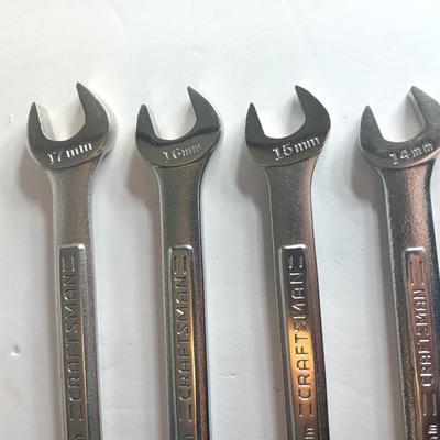 Four Craftsman wrenches - 14 mm - 15 mm - 16 mm & 17 mm