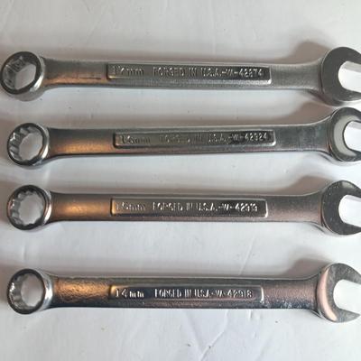 Four Craftsman wrenches - 14 mm - 15 mm - 16 mm & 17 mm
