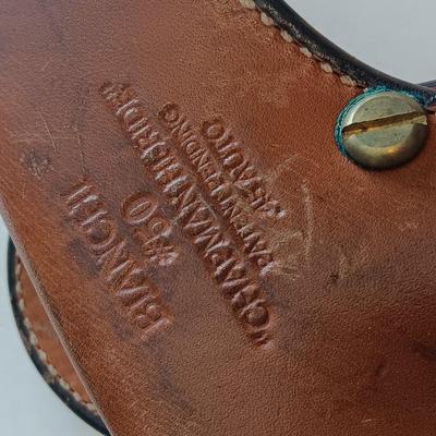 Vintage BIANCHI #50 Chapman HI ride leather holster for .45 AUTO