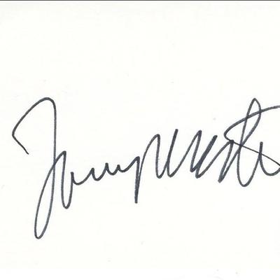 Tony Martin original signature