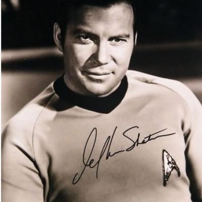 William Shatner signed Star Trek photo 