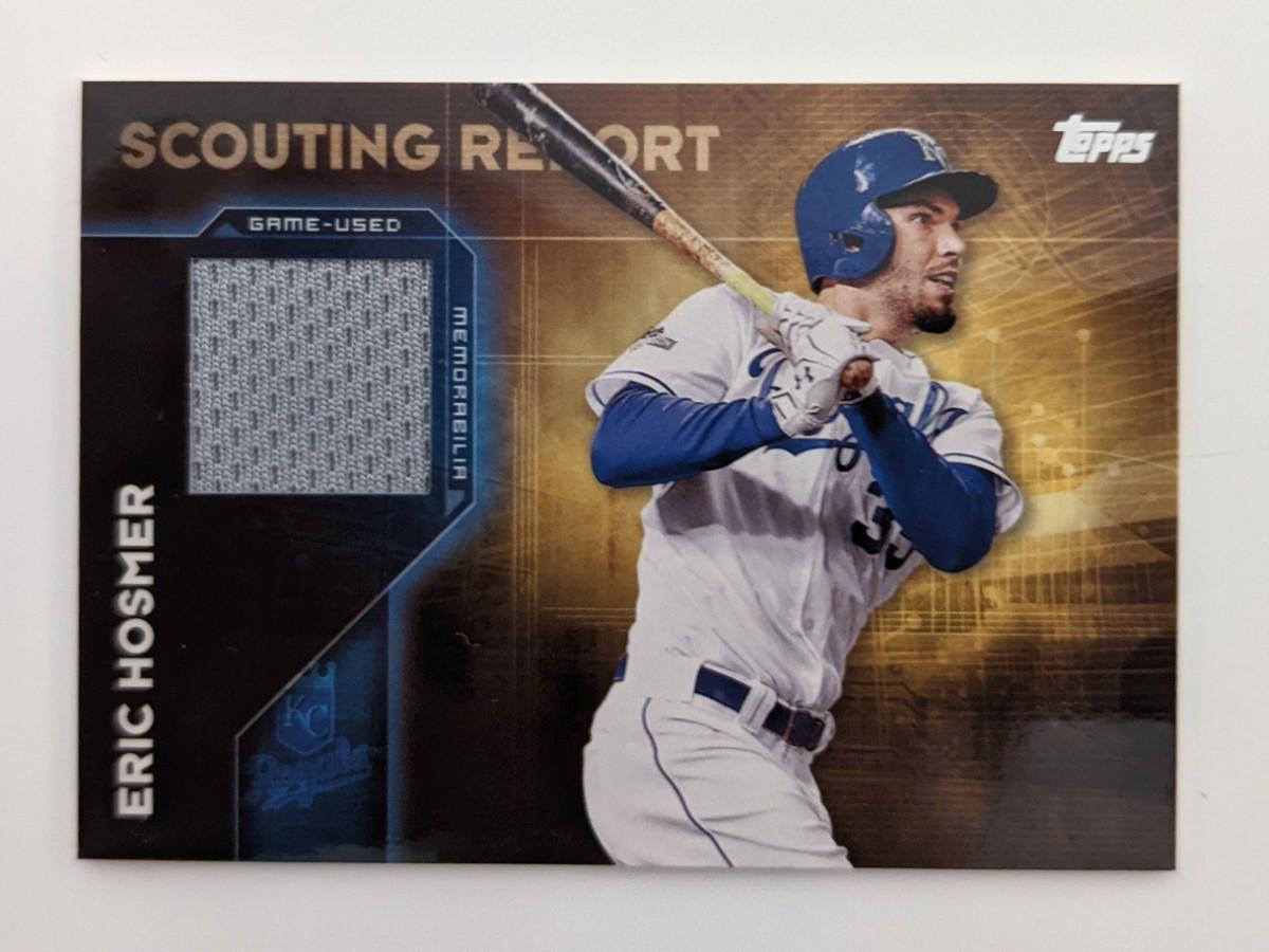 Eric Hosmer Baseball Trading Card with Game Used Jersey Swatch - Topps ...