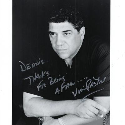 Sopranos Vincent Pastore signed photo