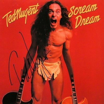 Ted Nugent signed Scream Dream album