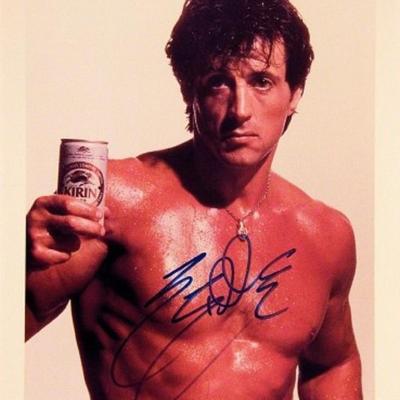 Sylvester Stallone signed movie photo 