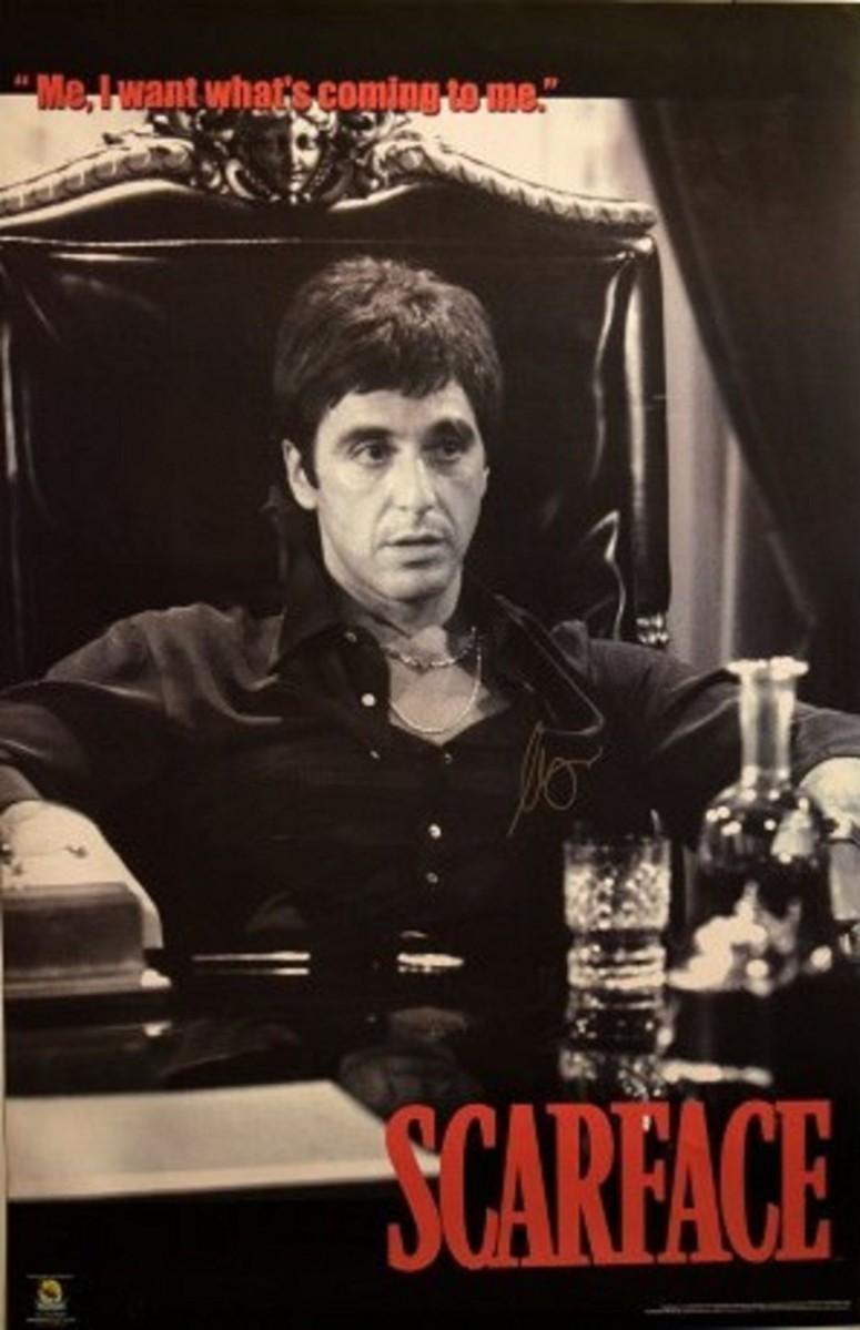 Al Pacino signed "Scarface" movie poster | EstateSales.org