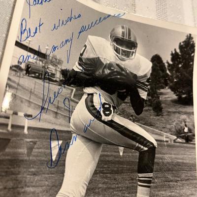 Football Autograph photo.