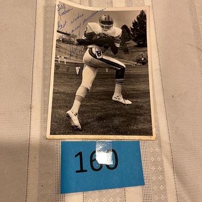 Football Autograph photo.