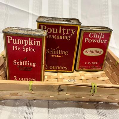 Vintage Spice Tins