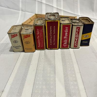 Vintage Spice Tins