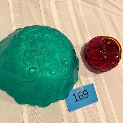2 Vintage Art Glass pieces