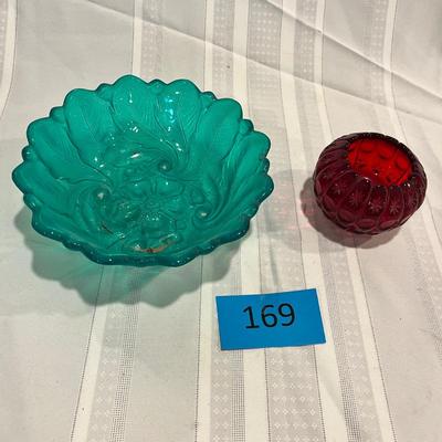 2 Vintage Art Glass pieces