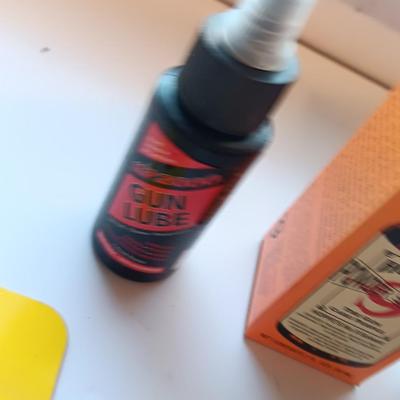 Gun and rifle cleaning chemicals and items - Hoppe's = Gun Grease - and more