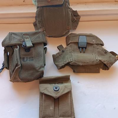 Military issued pouches and bags - ammunition - first aid - Magazines