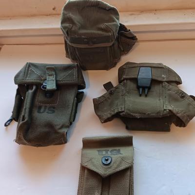 Military issued pouches and bags - ammunition - first aid - Magazines