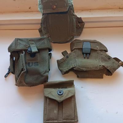 Military issued pouches and bags - ammunition - first aid - Magazines