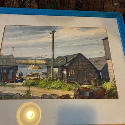 1195 Set of 6 Framed Water Color Lithographs by Gordon Grant