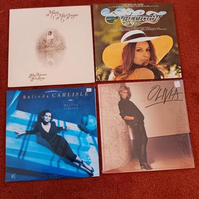 Vinyl Albums -Female artists - Mary Macgregor - Olivia - Belinda Carlisle - and Kay Conniff- LP Records