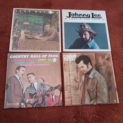 Vinyl Albums -Johnny Lee - Conway Twitty - Hall of fame -Gene Watson - LP Records