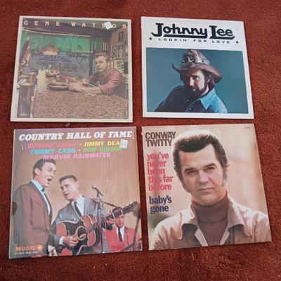 Vinyl Albums -Johnny Lee - Conway Twitty - Hall of fame -Gene Watson - LP Records