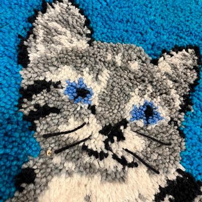 Kitty Hook Rug Framed