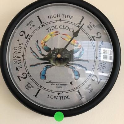 Plastic Nautical Wall Tide Clock