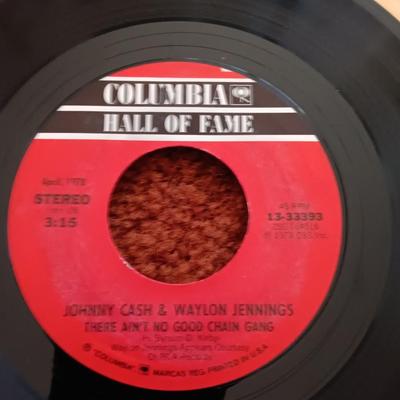 Vinyl record Albums -Johnny Cash - Waylon Jennings - Tennessee two 45RPM Records