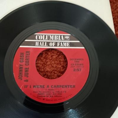 Vinyl record Albums -Johnny Cash - Waylon Jennings - Tennessee two 45RPM Records