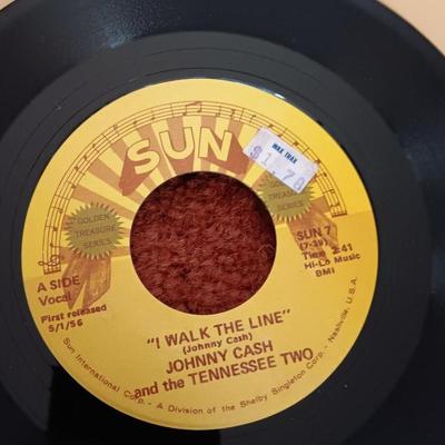 Vinyl record Albums -Johnny Cash - Waylon Jennings - Tennessee two 45RPM Records