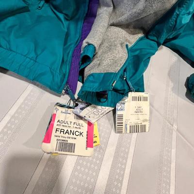 Vintage 90s Ski Jacket with Lift Ticket Tags
