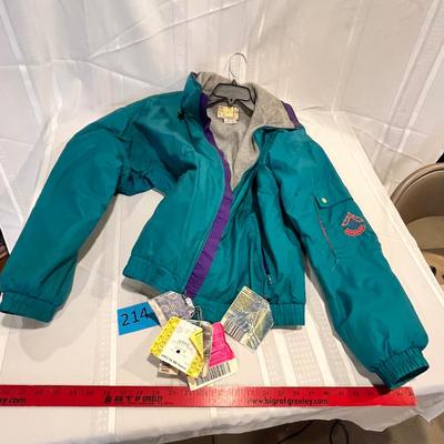 Vintage 90s Ski Jacket with Lift Ticket Tags