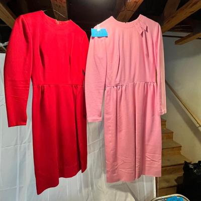 2 Vintage Felt Dresses