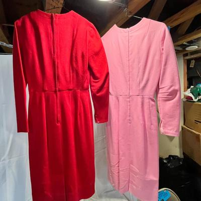 2 Vintage Felt Dresses