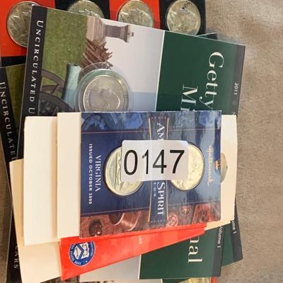 Coin Lot - 1945 Nickels + Commemorative Mint State Quarters