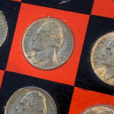 Coin Lot - 1945 Nickels + Commemorative Mint State Quarters