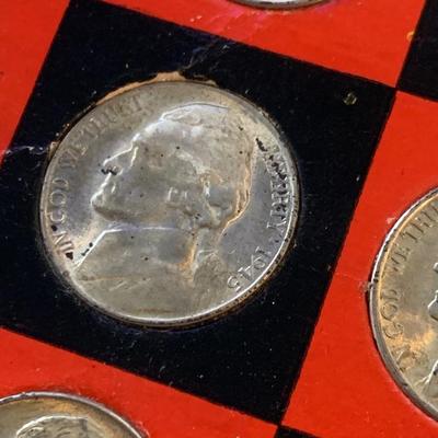 Coin Lot - 1945 Nickels + Commemorative Mint State Quarters