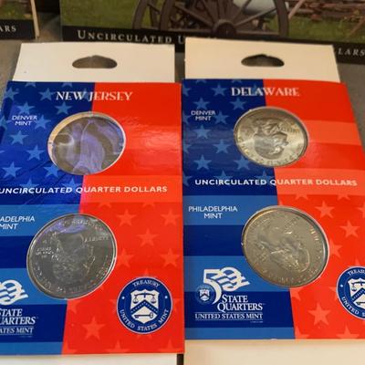 Coin Lot - 1945 Nickels + Commemorative Mint State Quarters