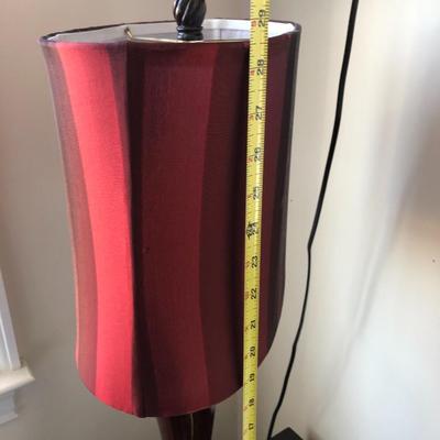 Two Contemporary Table Lamps with Shades