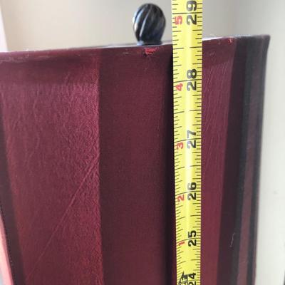 Two Contemporary Table Lamps with Shades