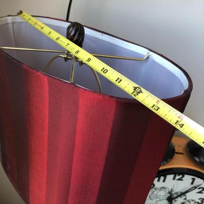Two Contemporary Table Lamps with Shades
